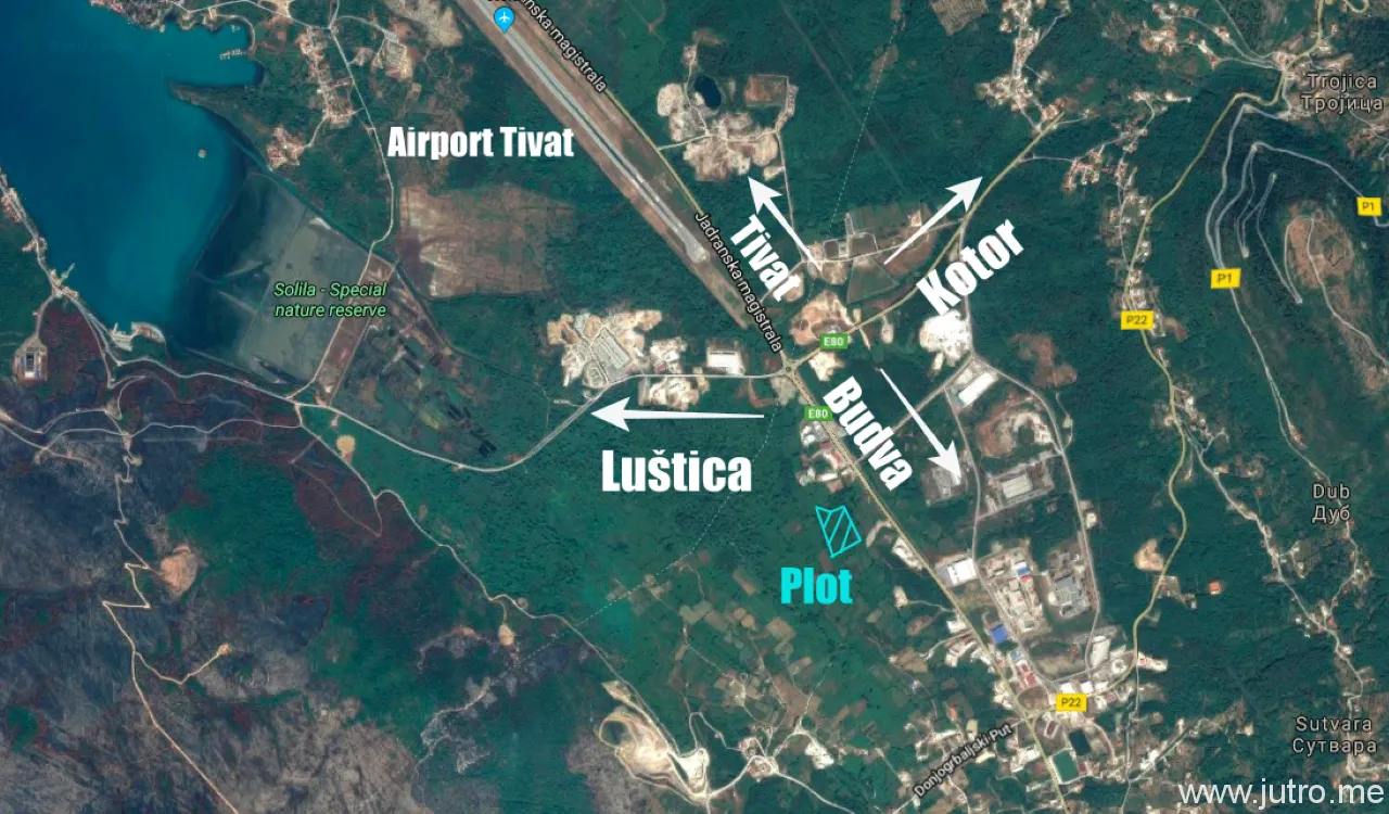 Prodaja, plac, 9859m², Radanovići, Kotor