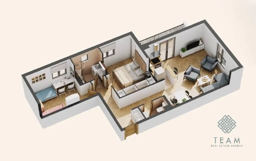 Sale, two bedroom apartment, 69m², Donja Lastva, Tivat