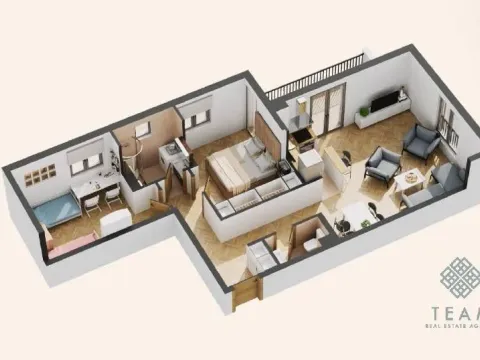 Prodaja, dvosoban stan, 69m², Donja Lastva, Tivat - image 9