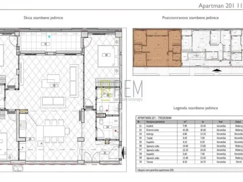 Prodaja, trosoban stan, 83m², Đuraševići, Tivat - image 6