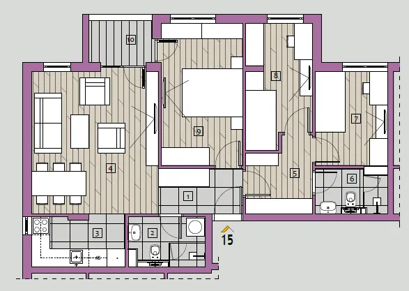 Prodaja, trosoban stan, 72m², Medijana, Niš