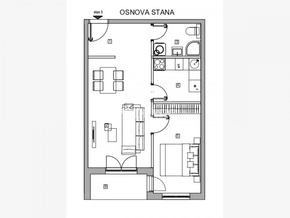 Prodaja, dvosoban stan, 46m², Zvezdara Sve Podlokacije, Beograd