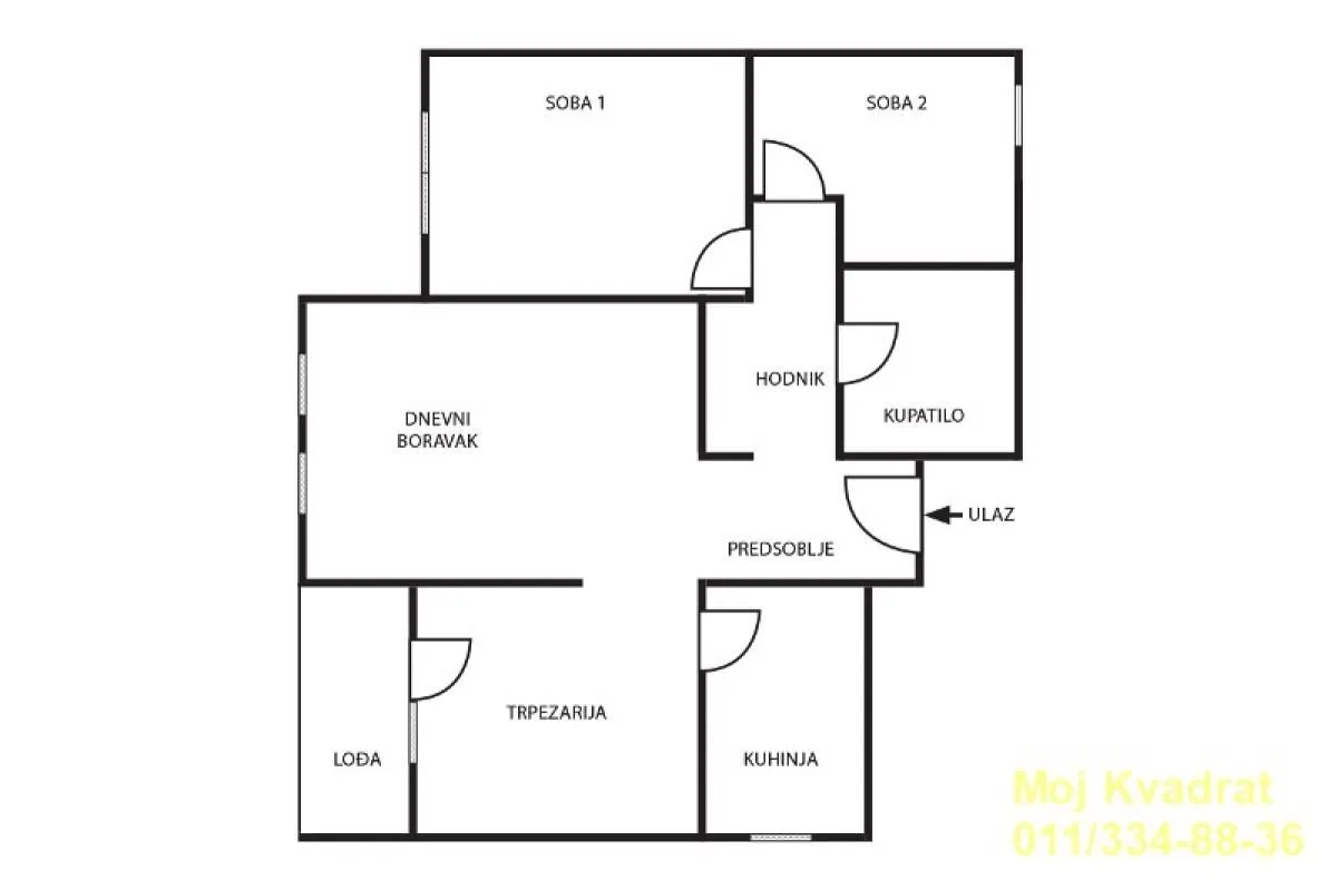 Sale, two bedroom apartment, 74m², Vukov Spomenik, Zvezdara Sve Podlokacije