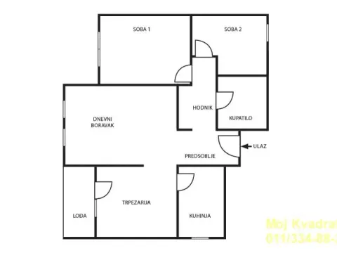 Sale, two bedroom apartment, 74m², Vukov Spomenik, Zvezdara Sve Podlokacije - image 14