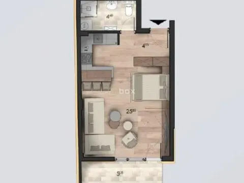 Sale, studio apartment, 40m², Crveni Pevac, Niš - image 2