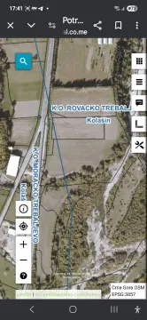 Kastastarski prikaz zemljišta sa ucrtanim granicama parcela. - image 3