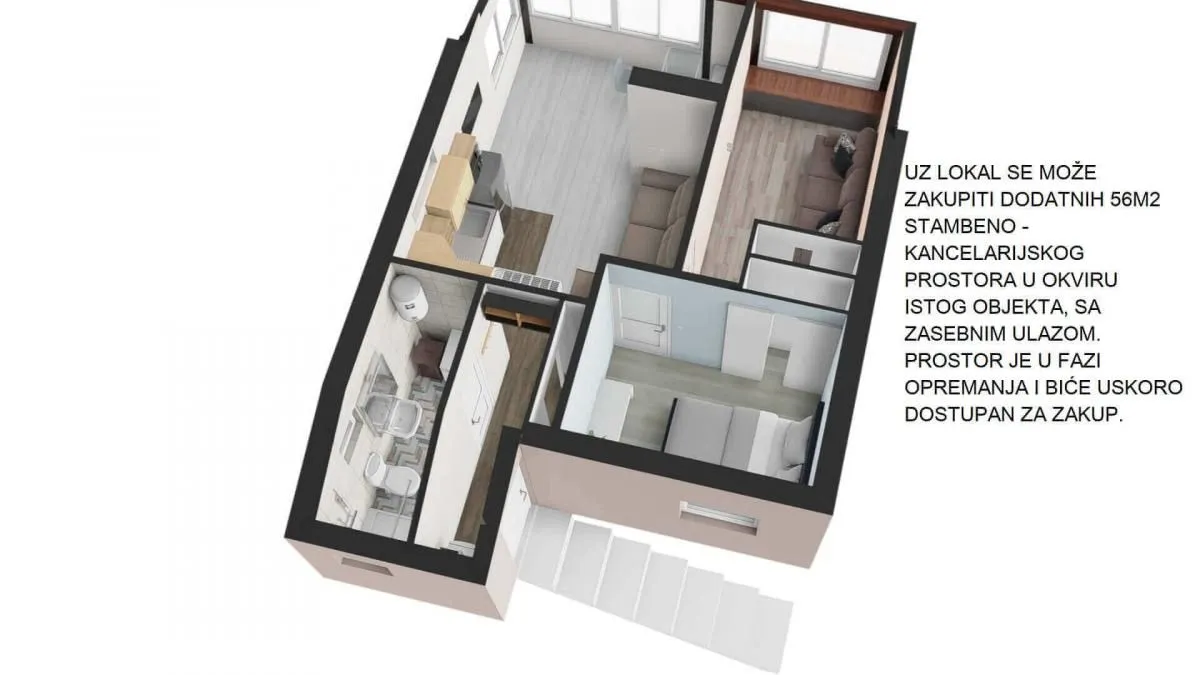 Rent, office space, 112m², Batajnica, Beograd