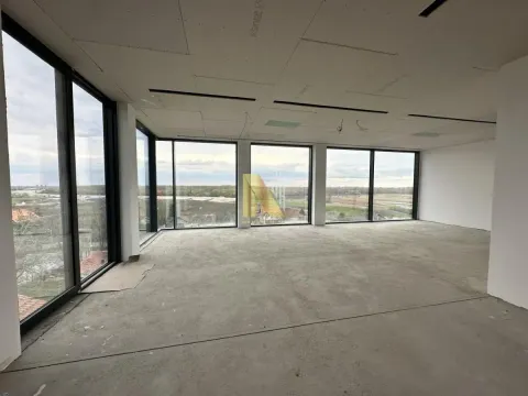 Empty room under construction with large windows and nature view. - image 7