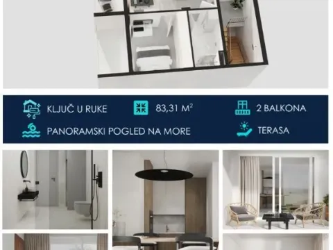 Prodaja, jednosoban stan, 83m², Tivat, Crna Gora - image 11