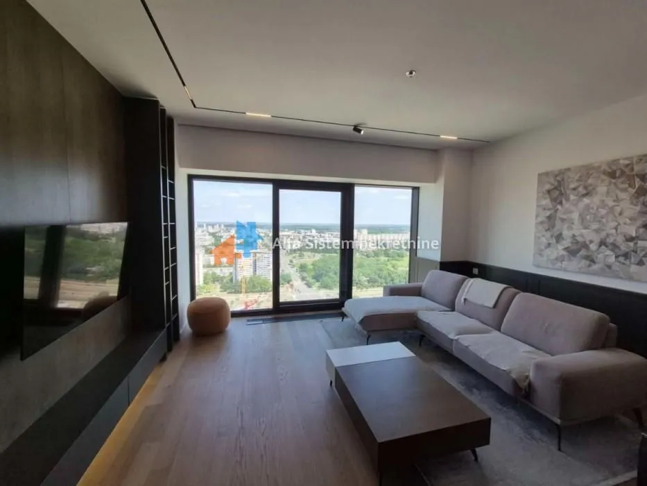 Izdavanje, dvosoban stan, 61m², Novi Beograd Blok 65, Novi Beograd Sve Podlokacije
