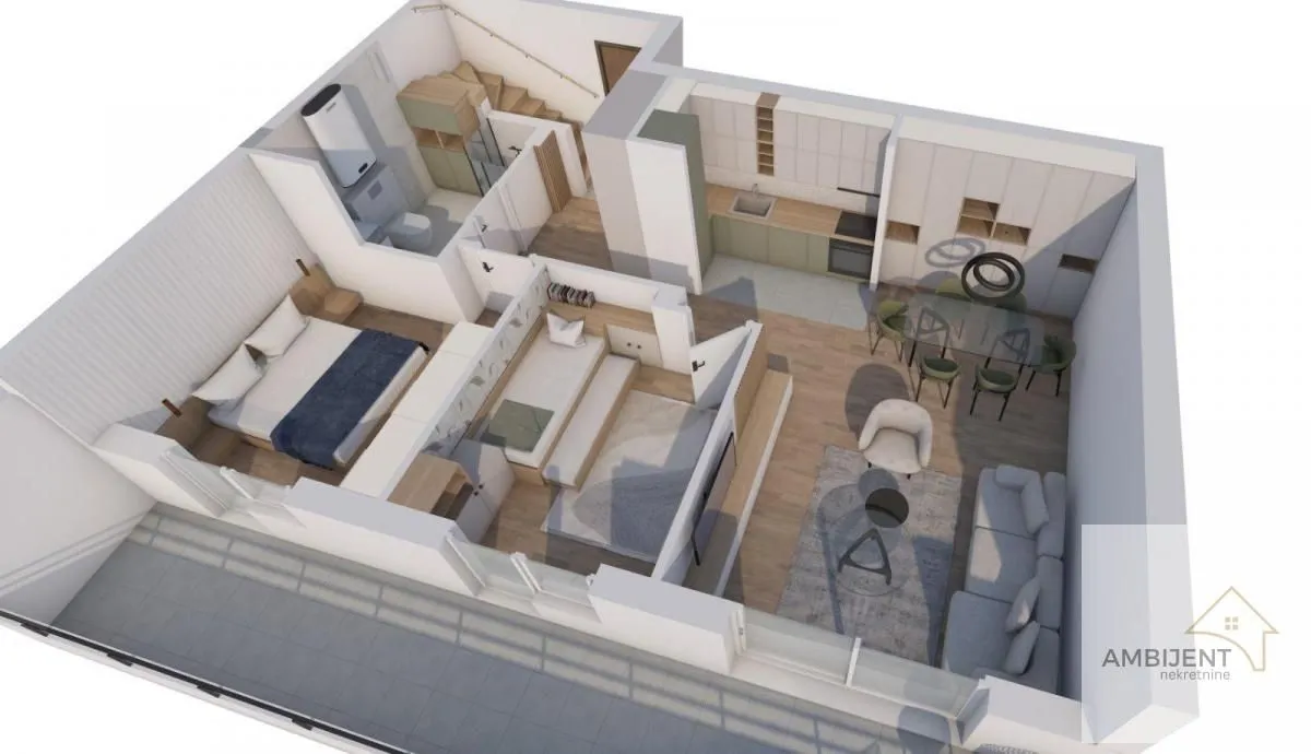 Sale, three bedroom apartment, 107m², Zemun Cara Dušana, Zemun Sve Podlokacije
