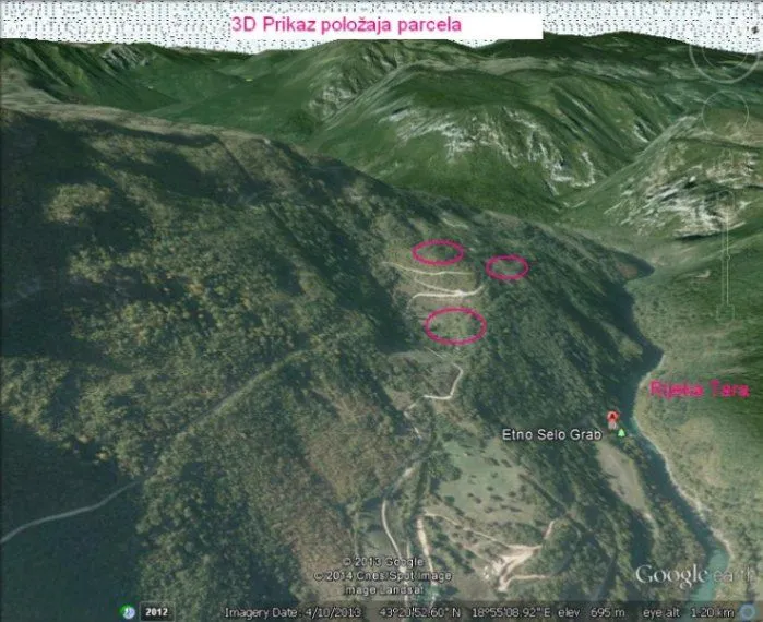 Prodaja, plac, 76561m², Plužine, Crna Gora