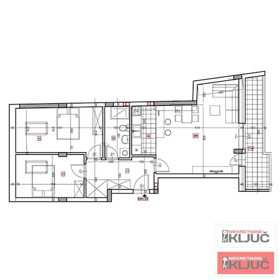 Prodaja, trosoban stan, 77m², Podbara, Novi Sad Sve Podlokacije