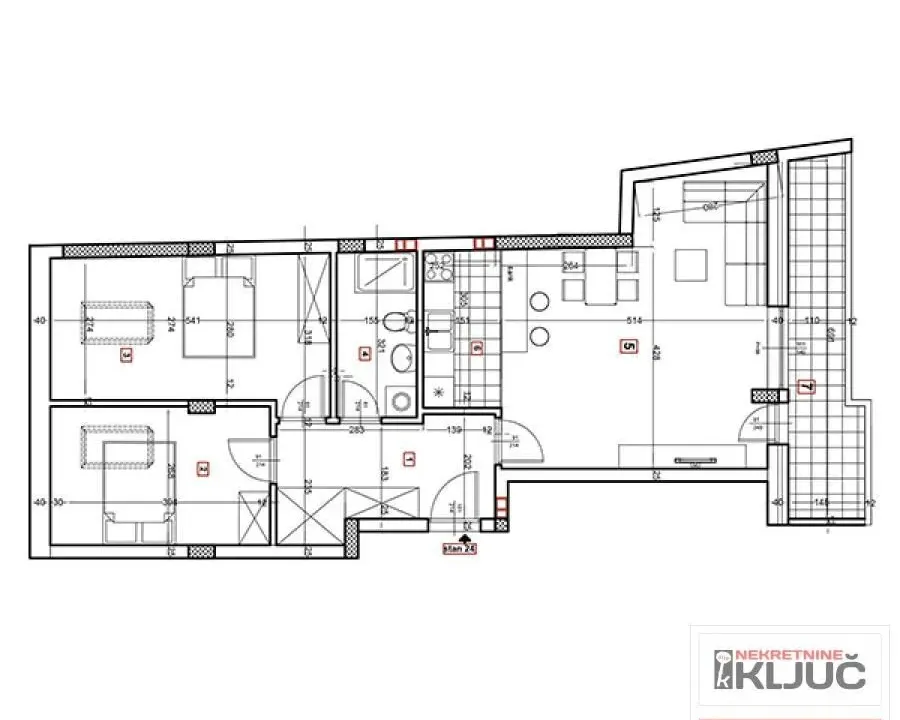 Prodaja, trosoban stan, 77m², Podbara, Novi Sad Sve Podlokacije