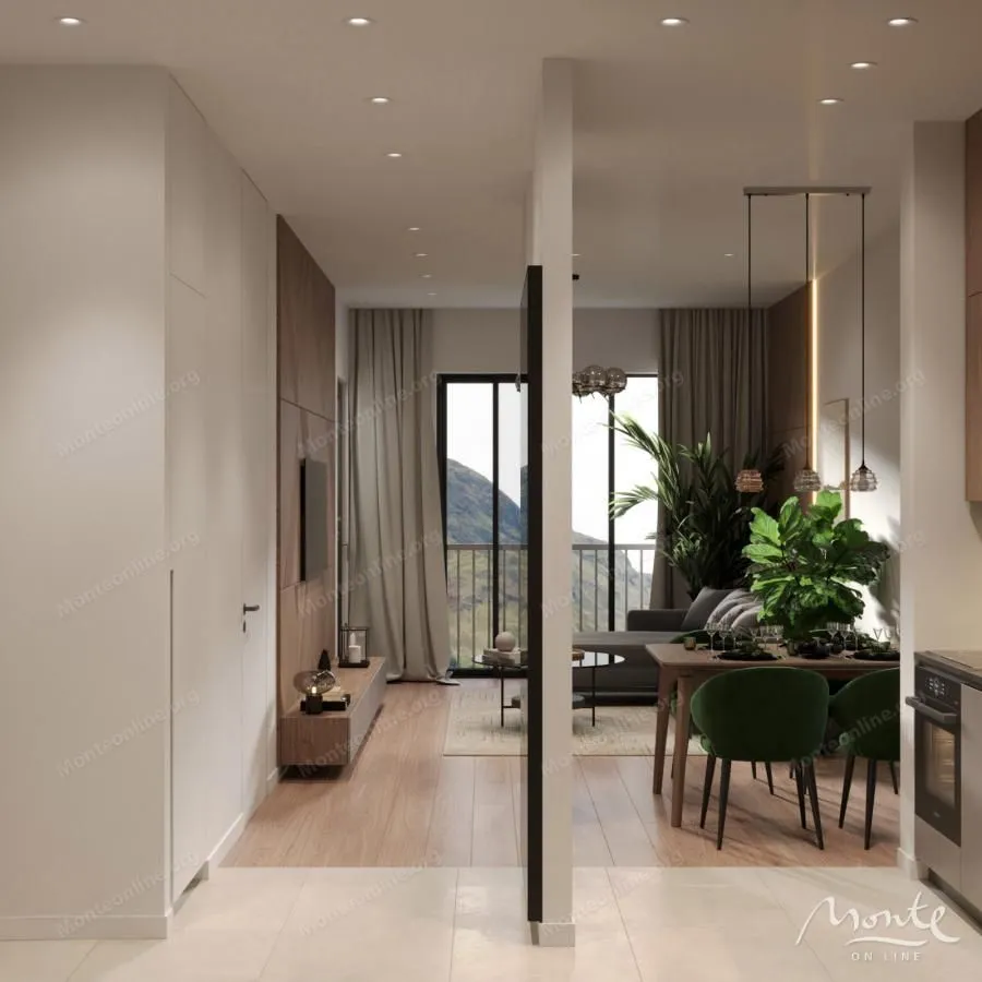 Prodaja, jednosoban stan, 51m², Kavač, Kotor