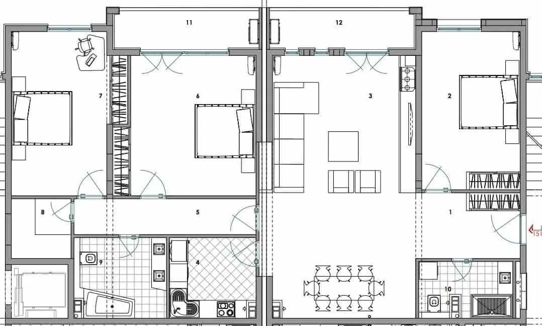 Prodaja, trosoban stan, 151m², Centar, Bar