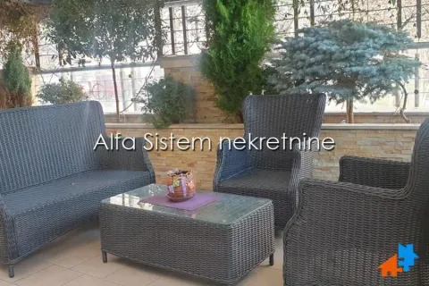 Furnished terrace with seating furniture and decorative plants. - image 5