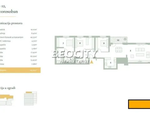 Prodaja, četvorosoban stan, 143m², Banovo Brdo, Beograd - image 18