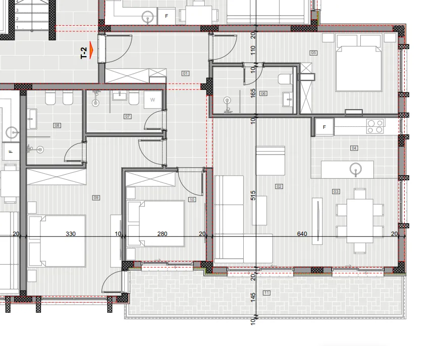 Sale, three bedroom apartment, 113m², Ilino, Bar