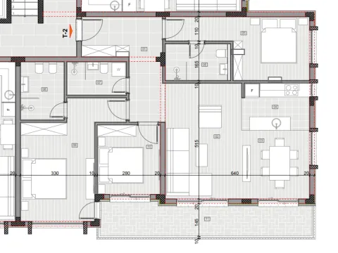 Sale, three bedroom apartment, 113m², Ilino, Bar - image 1