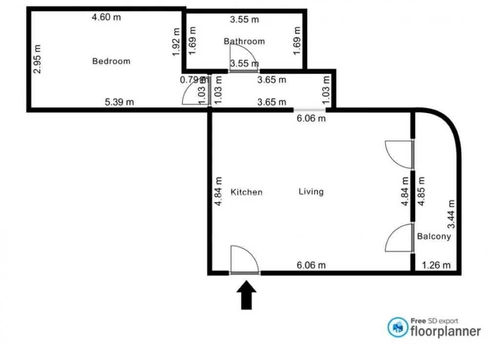 Izdavanje, dvosoban stan, 63m², Bajlonijeva Pijaca, Beograd