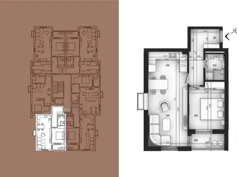 Prodaja, jednosoban stan, 47m², Tološi, Podgorica - image 10