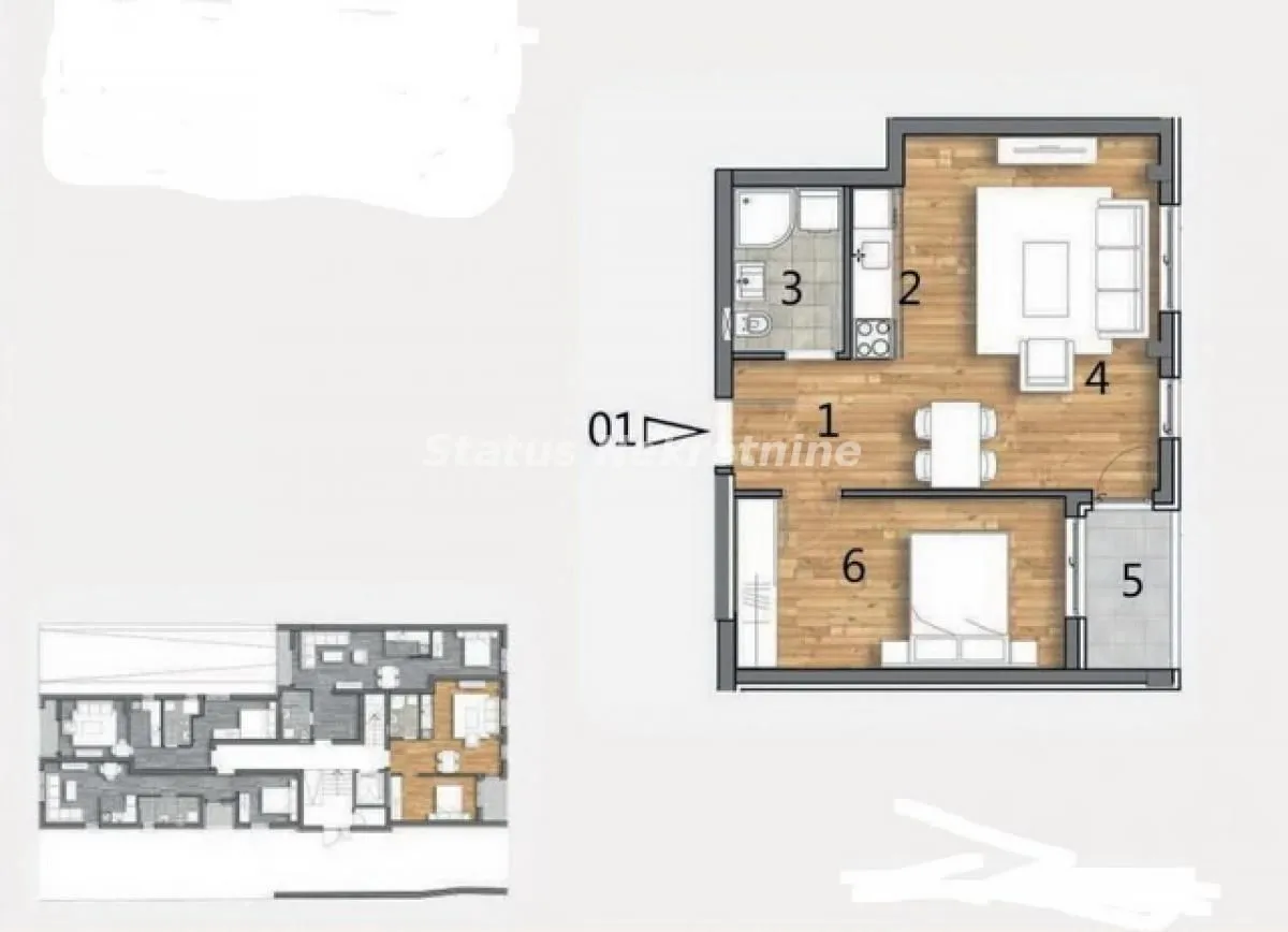 Prodaja, dvosoban stan, 46m², Telep, Novi Sad Sve Podlokacije