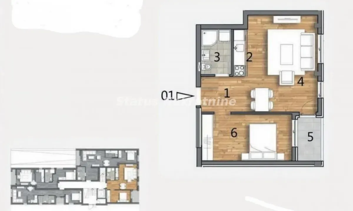 Prodaja, dvosoban stan, 46m², Telep, Novi Sad Sve Podlokacije