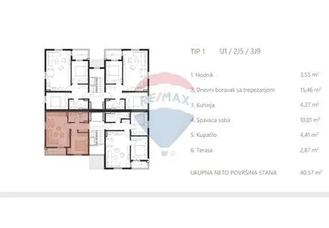 Prodaja, jednosoban stan, 42m², Masline, Podgorica - image 5