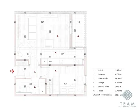 Prodaja, jednosoban stan, 50m², Zagorič, Podgorica - image 3