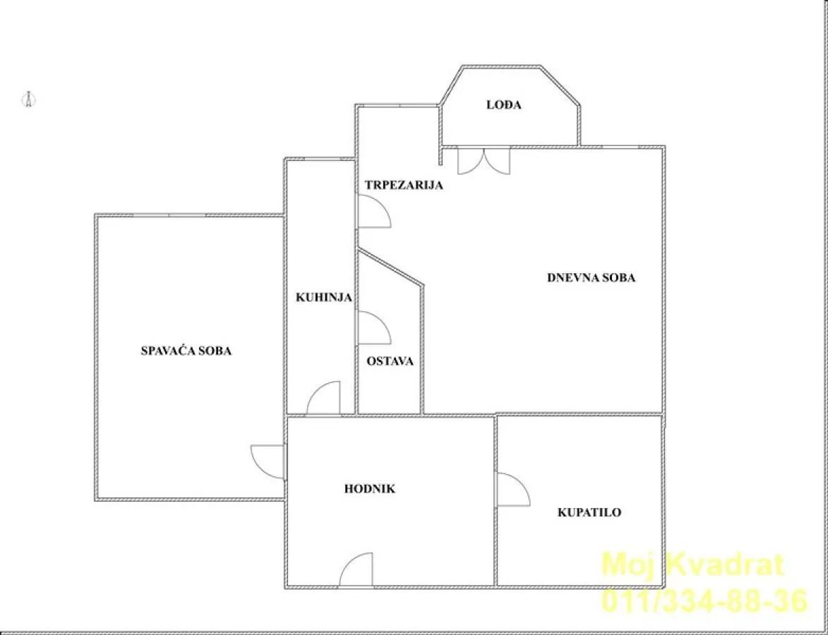 Prodaja, dvosoban stan, 58m², Čukarica, Beograd