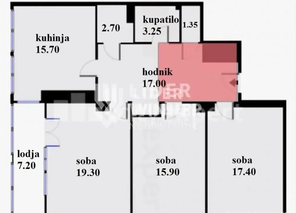 Prodaja, trosoban stan, 89m², Stari Grad, Beograd