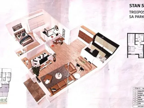 Sale, three bedroom apartment, 89m², Trošarina, Voždovac Sve Podlokacije