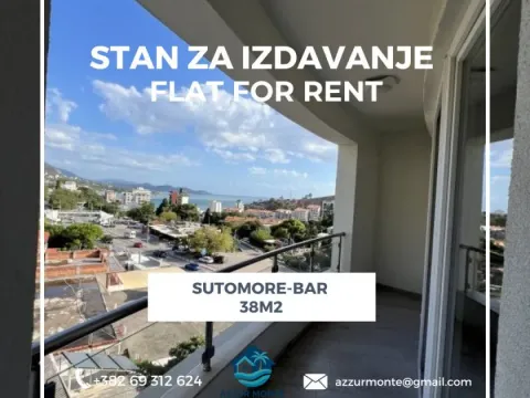 Izdavanje, stan, 38m², Sutomore, Bar