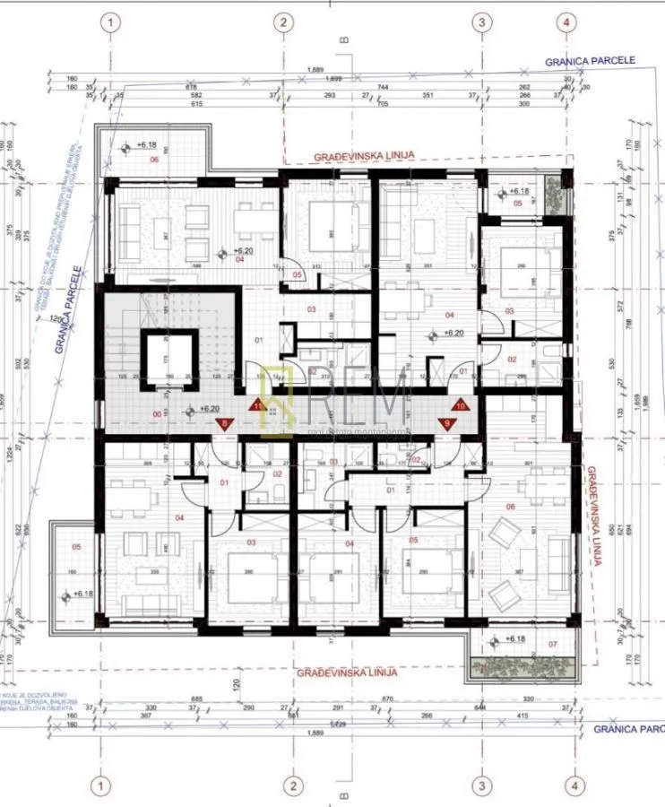 Rent, one bedroom apartment, 45m², Centar, Budva