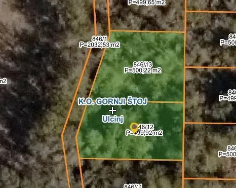 Prodaja, plac, 1000m², Ulcinj, Crna Gora