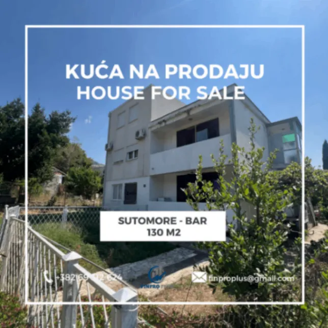 Prodaja, kuća, 130m², Sutomore, Bar