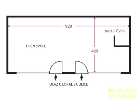 Izdavanje, poslovni prostor, 42m², Slavija, Vračar Sve Podlokacije - image 12