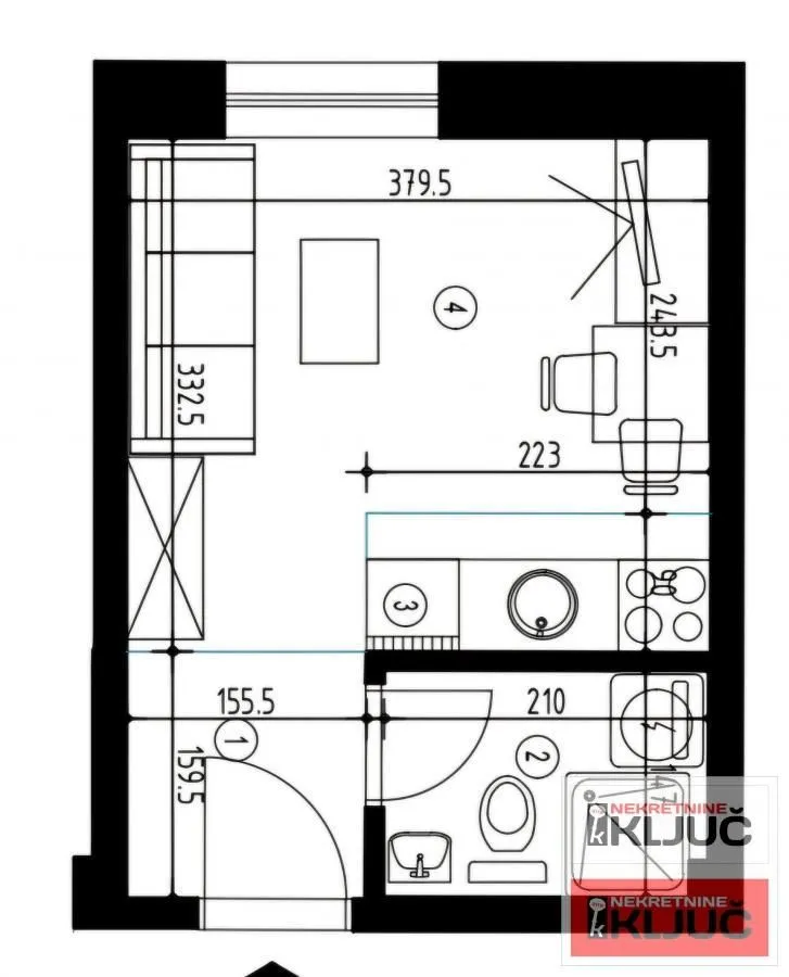 Prodaja, garsonjera, 18m², Lipov gaj, Novi Sad Sve Podlokacije