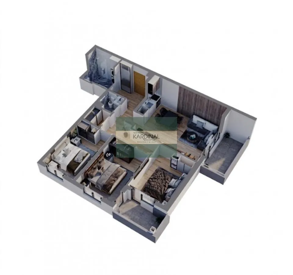 Prodaja, trosoban stan, 79m², Levač, Jagodina