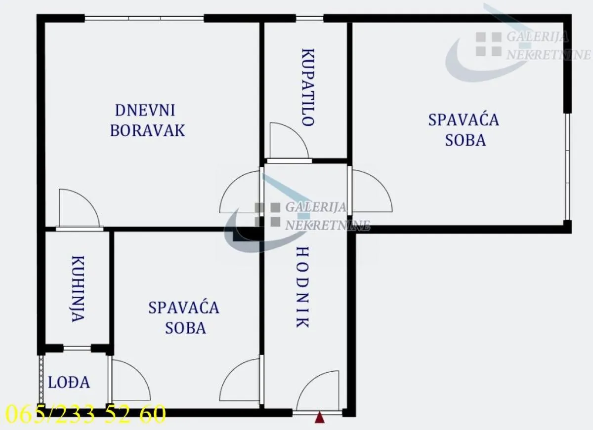 Sale, three bedroom apartment, 56m², Bogoslovija, Palilula Sve Podlokacije