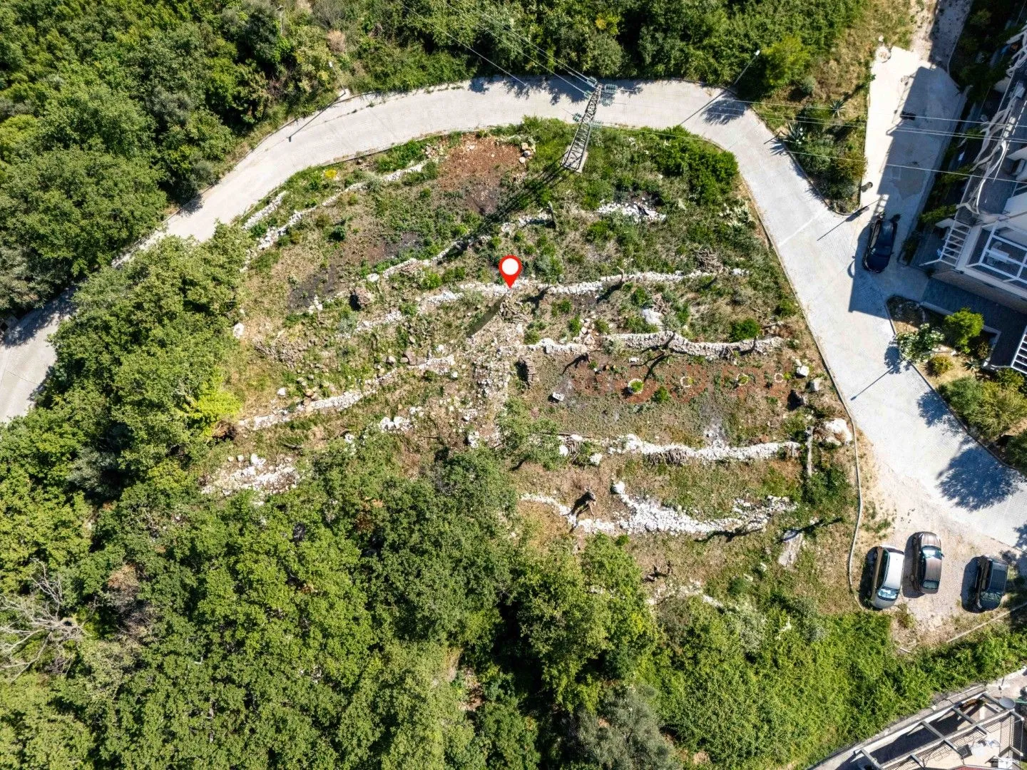 Prodaja, plac, 733m², Pržno, Budva