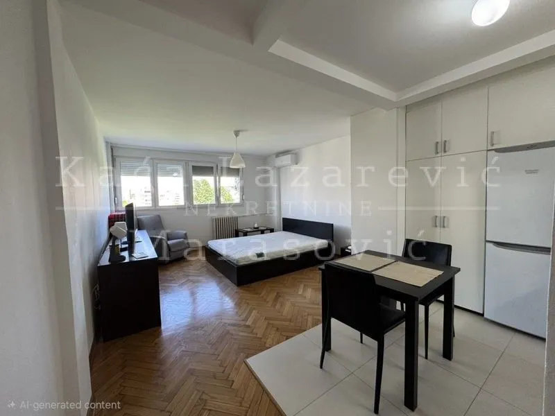 Rent, one bedroom apartment, 33m², Novi Beograd Blok 1 Fontana, Novi Beograd Sve Podlokacije
