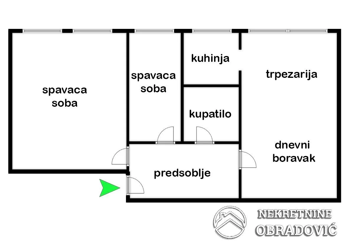 Sale, two bedroom apartment, 68m², Konjarnik, Voždovac Sve Podlokacije