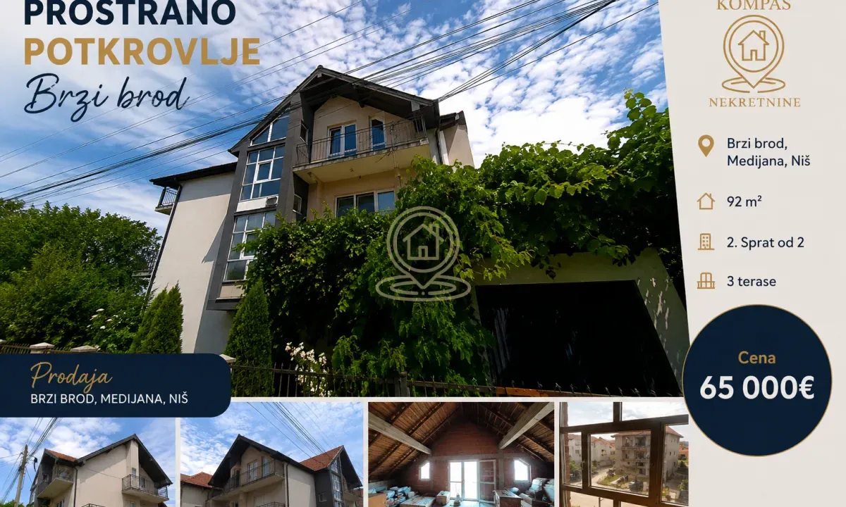 Prodaja, stan, 92m², Medijana, Niš