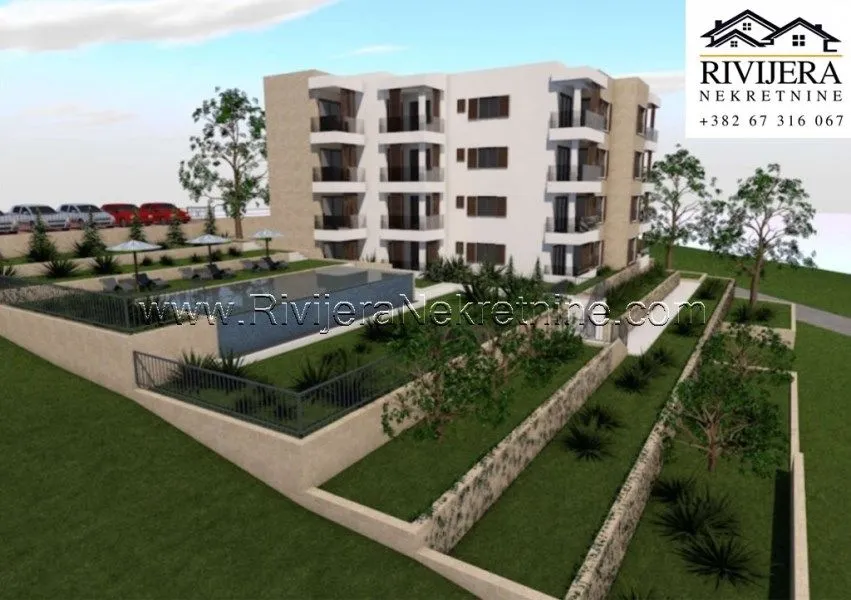 Prodaja, jednosoban stan, 46m², Đenovići, Herceg Novi