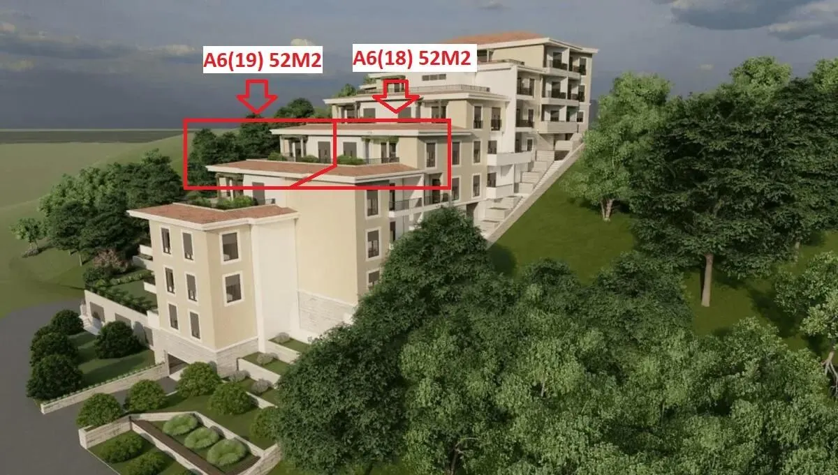 Sale, one bedroom apartment, 53m², Budva, Crna Gora