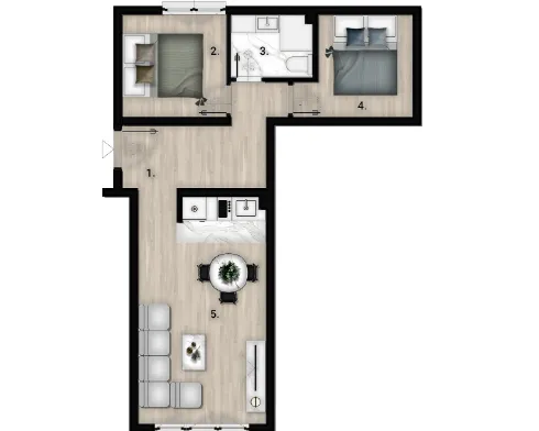 Prodaja, dvosoban stan, 45m², Centar, Zlatibor