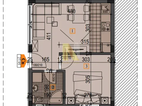 Prodaja, jednosoban stan, 28m², Adice, Novi Sad Sve Podlokacije
