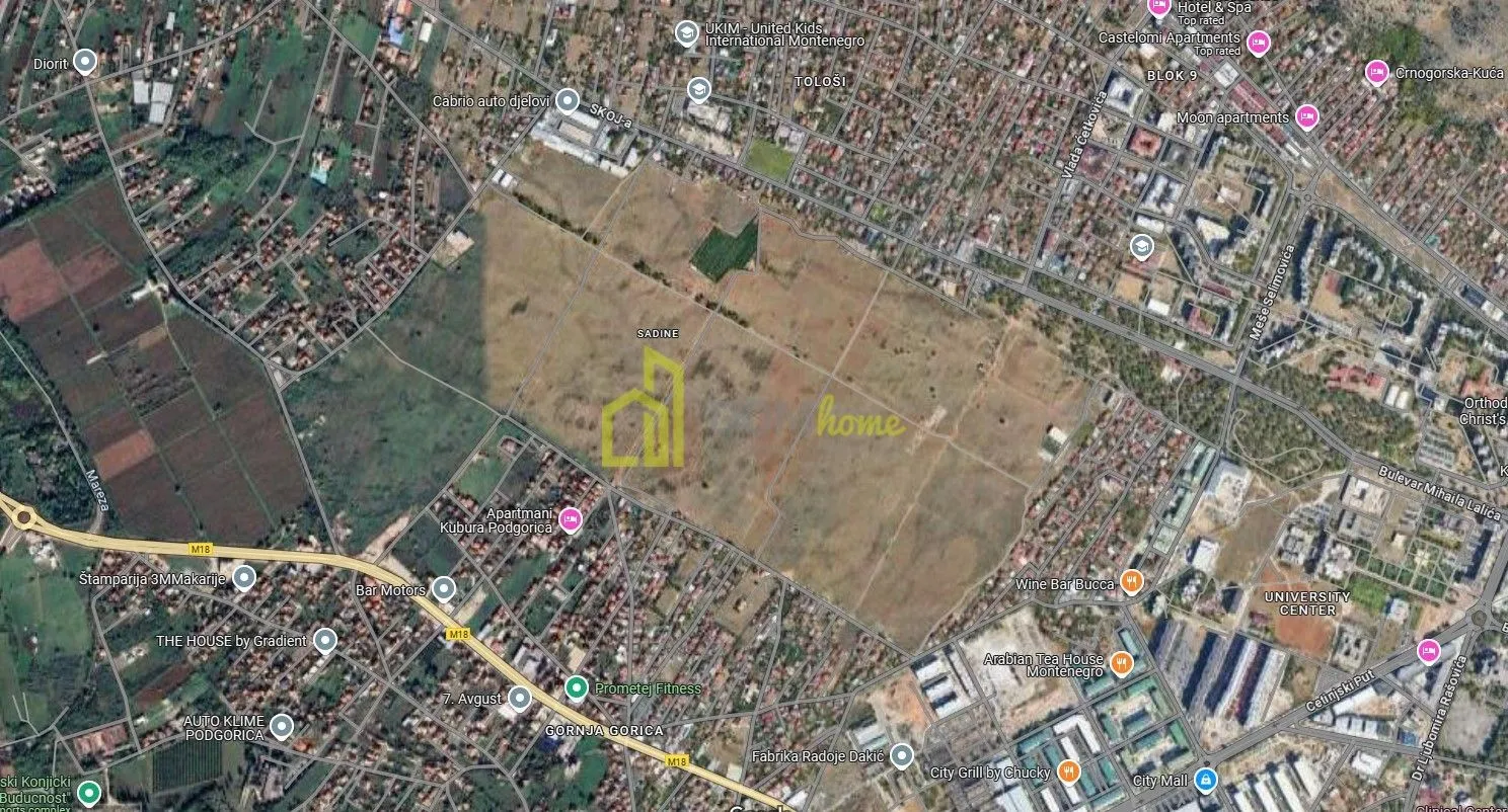 Prodaja, plac, 1000m², Sadine, Podgorica